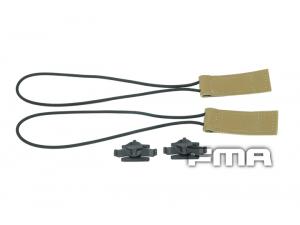 FMA Goggle Bungee Velcroes Quick Strap Kit DE  tb794